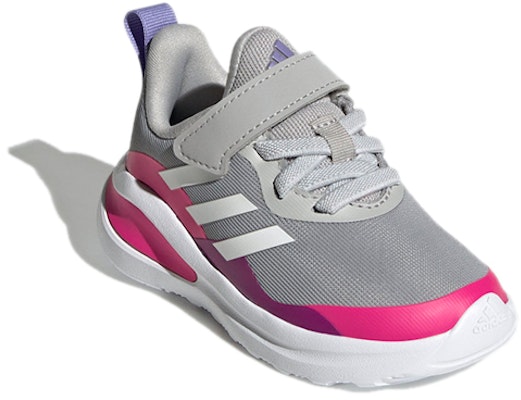 (TD) adidas Fortarun Lace Elastik Tali Atas 'Kelabu Merah Jambu Merah' H04131 Lookbook (TD) adidas Fortarun Lace Elastik Tali Atas 'Kelabu Merah Jambu Merah' H04131