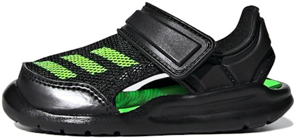 (Toddler) adidas Fortaswim I Velcro Casual Black Green Sandals 'Black Green' FV8860 (Toddler) adidas Fortaswim I Velcro Casual Black Green Sandals 'Black Green' FV8860