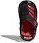Lookbook (TD) adidas Fortaswim I Sandal Kasual Anti-Selip Hitam Merah 'Black Red' AC8420