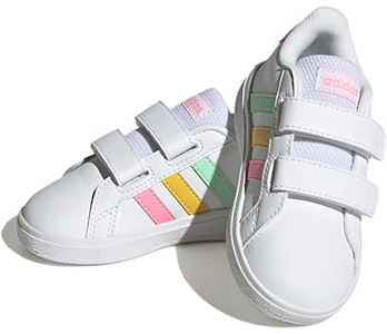 (TD) adidas Grand Court 2.0 'Putih Multi-Warna' HP8917 Lookbook (TD) adidas Grand Court 2.0 'Putih Multi-Warna' HP8917