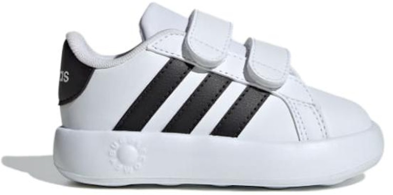 嬰童 adidas neo GRAND COURT 2.0 舒適 防滑耐磨 學步鞋 白黑 Details for 嬰童 adidas neo GRAND COURT 2.0 舒適 防滑耐磨 學步鞋 白黑