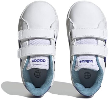 (Toddler) adidas Grand Court 2.0 I 'White Lucid Blue' HP8919 Lookbook (Toddler) adidas Grand Court 2.0 I 'White Lucid Blue' HP8919