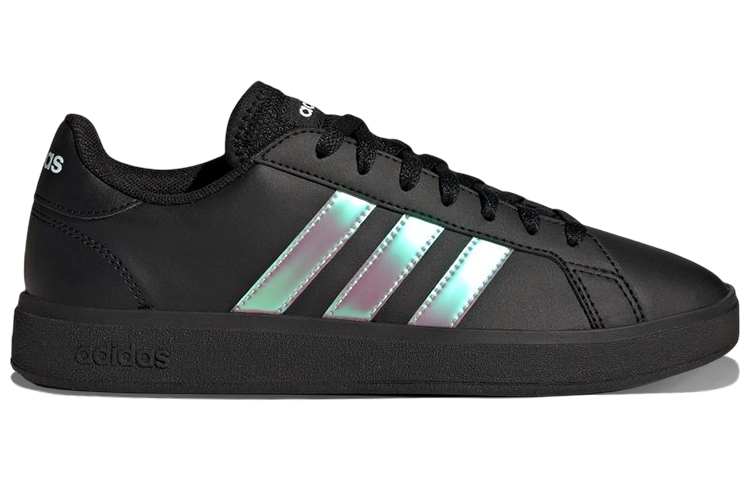 (W) adidas Grand Court 'Black Iridescent' 圖 2