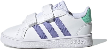 (Toddler) adidas Grand Court 'White Purple Mint' GX5752 (Toddler) adidas Grand Court 'White Purple Mint' GX5752