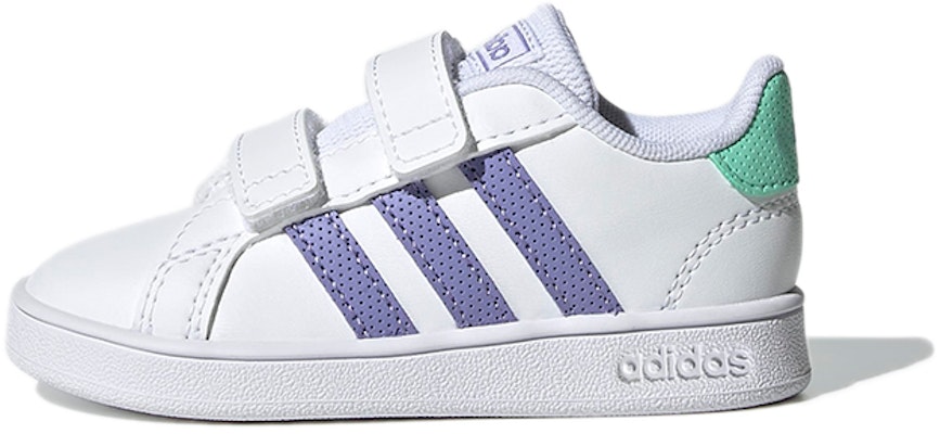 (Toddler) adidas Grand Court 'White Purple Mint' GX5752 Buy (Toddler) adidas Grand Court 'White Purple Mint' GX5752