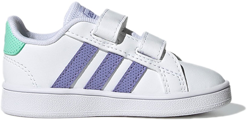 (Toddler) adidas Grand Court 'White Purple Mint' GX5752 Order (Toddler) adidas Grand Court 'White Purple Mint' GX5752