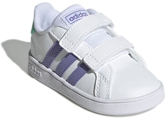 (Toddler) adidas Grand Court 'White Purple Mint' GX5752 Lookbook (Toddler) adidas Grand Court 'White Purple Mint' GX5752