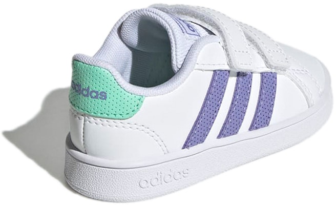 (Toddler) adidas Grand Court 'White Purple Mint' GX5752 Shop (Toddler) adidas Grand Court 'White Purple Mint' GX5752