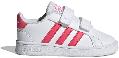 嬰童 adidas neo GRAND COURT 低幫 板鞋 白粉色 Order 嬰童 adidas neo GRAND COURT 低幫 板鞋 白粉色