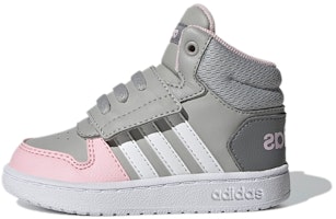 (Toddler) adidas Hoops Mid 2.0 'Grey Clear Pink' GZ7779 (Toddler) adidas Hoops Mid 2.0 'Grey Clear Pink' GZ7779