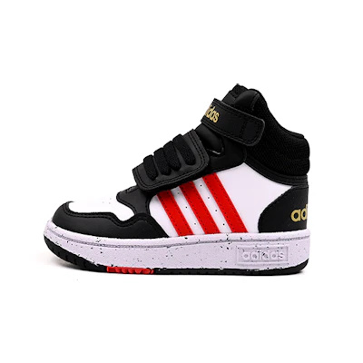 (TD) adidas Hoops Mid 'Black White Vivid Red'