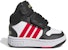 (TD) adidas Hoops Mid 'Hitam Putih Merah Terang' HR0229