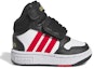 Order (TD) adidas Hoops Mid 'Hitam Putih Merah Terang' HR0229