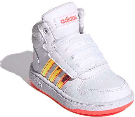 (Toddler) adidas neo adidas Hoops 2.0 Mid 'White Pink' FW7609 Lookbook (Toddler) adidas neo adidas Hoops 2.0 Mid 'White Pink' FW7609