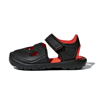 (TD) adidas neo Fortaswim 2 Black Red Sandals 'Black Red'
