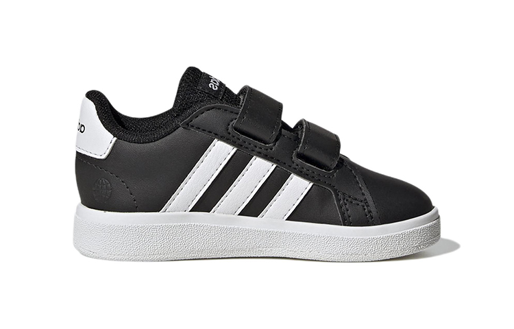 Order TD嬰童 adidas neo Grand Court 生活風格 耐磨防滑休閒板鞋 黑白