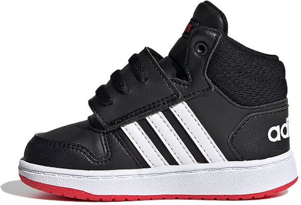 婴童 adidas neo Hoops 2.0 Mid 中筒 復古籃球鞋 黑白紅 Buy 婴童 adidas neo Hoops 2.0 Mid 中筒 復古籃球鞋 黑白紅