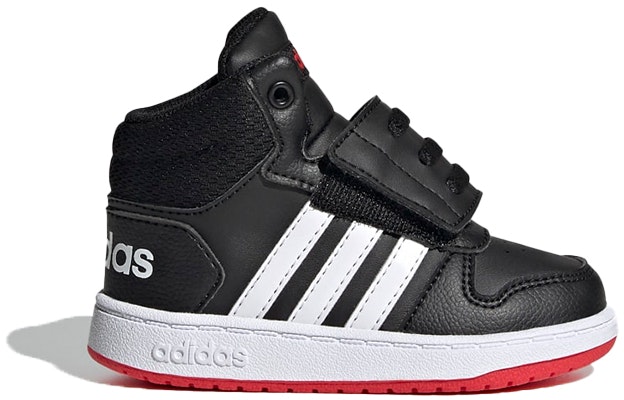 婴童 adidas neo Hoops 2.0 Mid 中筒 復古籃球鞋 黑白紅 Order 婴童 adidas neo Hoops 2.0 Mid 中筒 復古籃球鞋 黑白紅