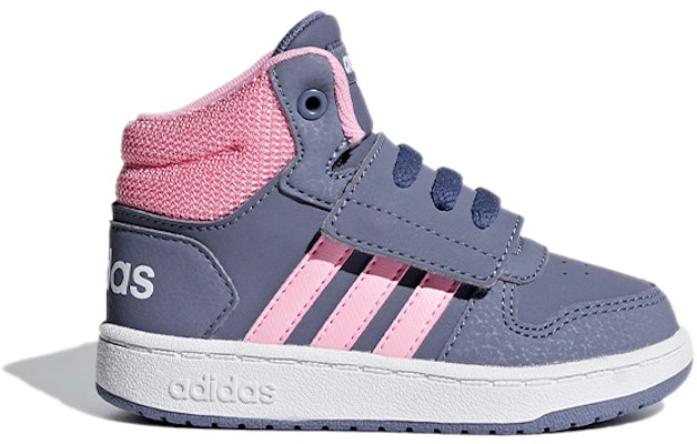 嬰兒 adidas neo HOOPS 2.0 Mid 高筒籃球鞋 藍粉 Order 嬰兒 adidas neo HOOPS 2.0 Mid 高筒籃球鞋 藍粉