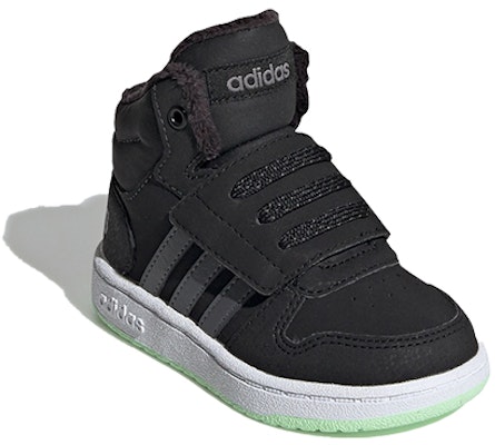 (TD) adidas neo Hoops Mid 2.0 'Hitam Putih Hijau' EE6711 Lookbook (TD) adidas neo Hoops Mid 2.0 'Hitam Putih Hijau' EE6711