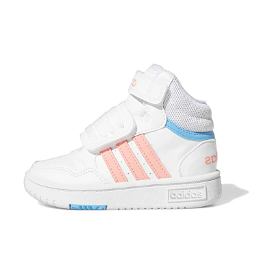 (TD) adidas neo Hoops Mid 'White Pink Blue'