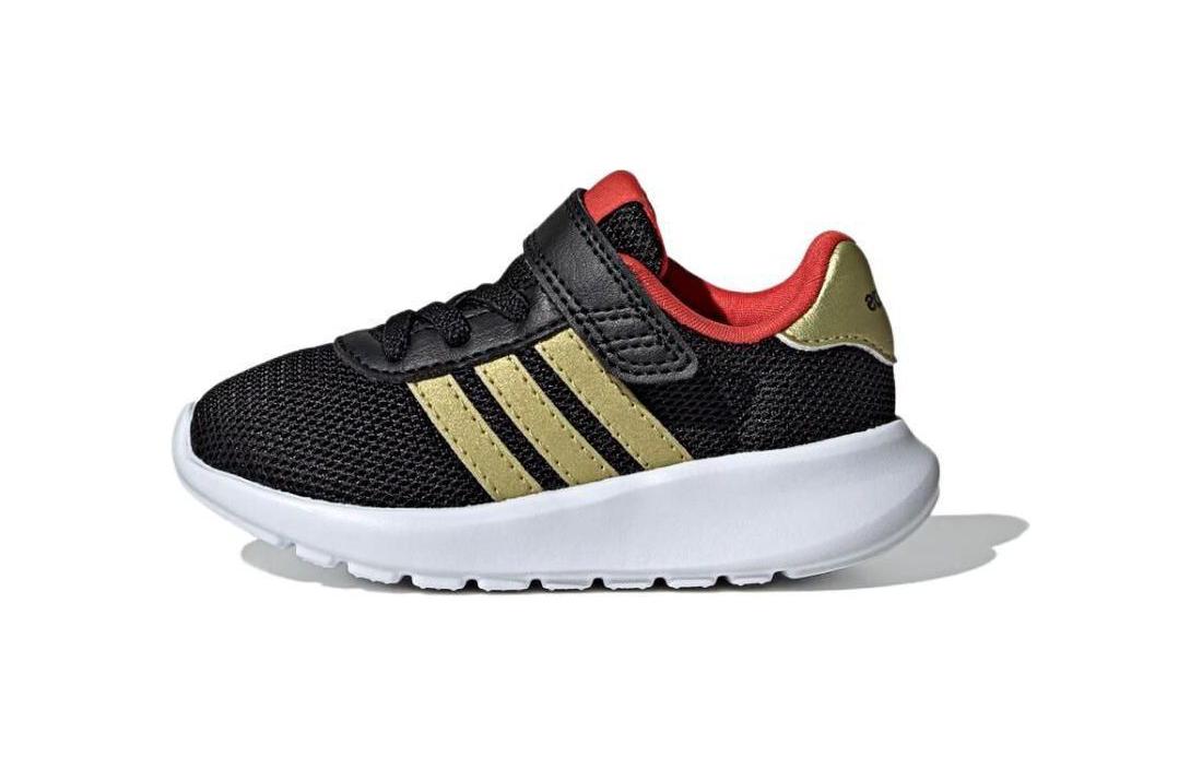 Buy 嬰童 adidas neo Lite Racer 3.0 舒適 防滑耐磨 低幫 學步鞋 黑金紅