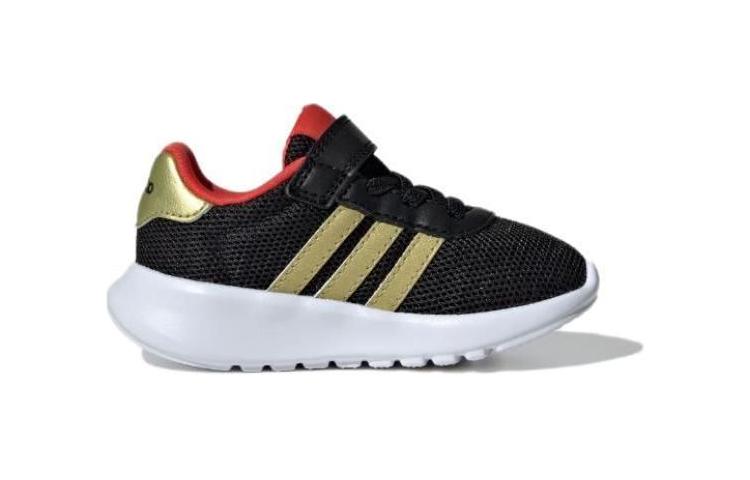 Order 嬰童 adidas neo Lite Racer 3.0 舒適 防滑耐磨 低幫 學步鞋 黑金紅