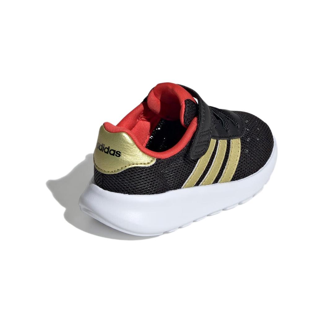 Shop 嬰童 adidas neo Lite Racer 3.0 舒適 防滑耐磨 低幫 學步鞋 黑金紅