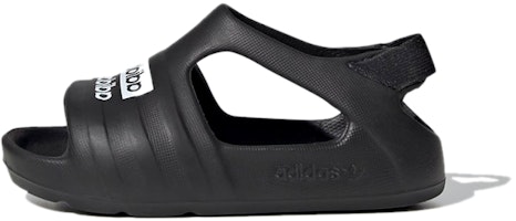 (Toddler) adidas originals Adilette Play Black Sandals 'Black White' EF6237 (Toddler) adidas originals Adilette Play Black Sandals 'Black White' EF6237