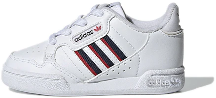 (Toddler) adidas originals Continental 80 Stripes EL 'White Navy Red' S42613 (Toddler) adidas originals Continental 80 Stripes EL 'White Navy Red' S42613