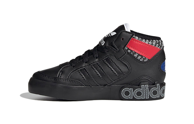 (Toddler) adidas originals Hard Court Hi 'Black Red' FV5483