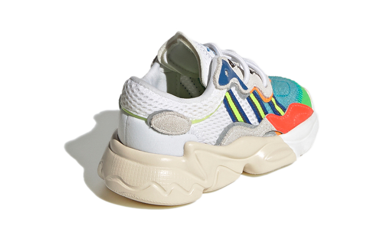 Shop (TD) adidas Originals Ozweego 'Putih Biru Oranye' FV7372