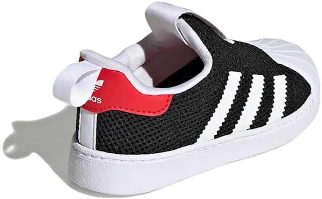 (Toddler) adidas originals Superstar 360 'Black White Red' GZ5035 Shop (Toddler) adidas originals Superstar 360 'Black White Red' GZ5035