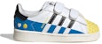 (TD) adidas Superstar x LEGO 'Putih Kuning Biru' IF2913