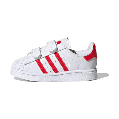 (TD) adidas originals Superstar 'White Red'
