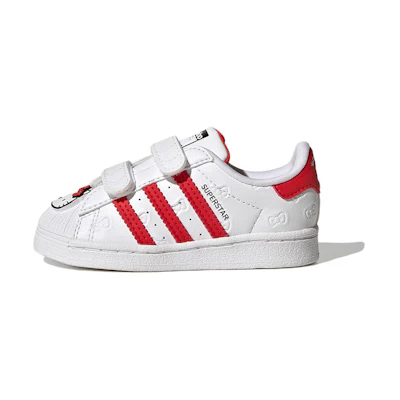 (TD) adidas Originals Superstar Hello Kitty Shoes 'White Red'