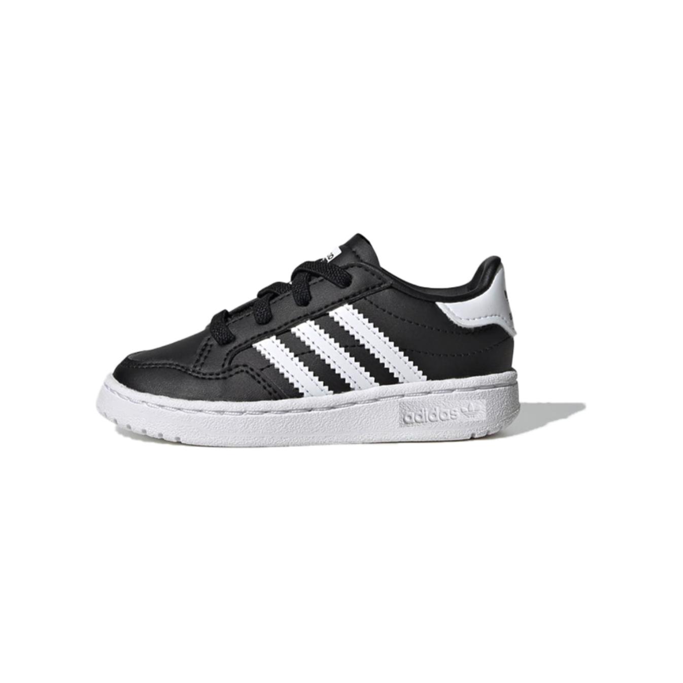 (Toddler) adidas originals Team Court 'Black White' EG9092