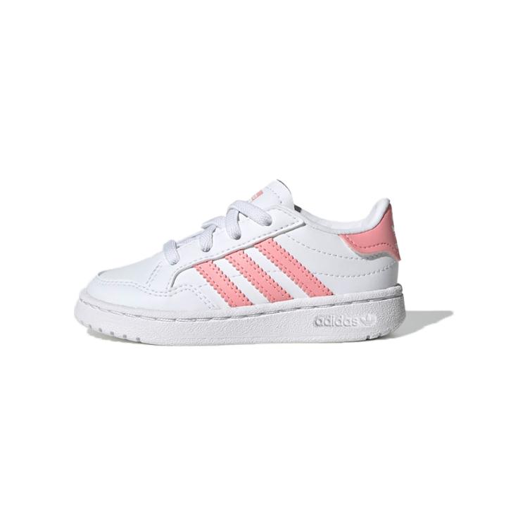 (Toddler) adidas originals Team Court 'White Pink' EF6829