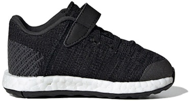 (TD) adidas PUREBoost GO EL I 'Hitam Putih' F34017 Order (TD) adidas PUREBoost GO EL I 'Hitam Putih' F34017