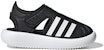 (TD) adidas Sandal Tepi Tertutup Musim Panas 'Hitam Putih' GW0391