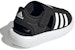 (TD) adidas Sandal Tepi Tertutup Musim Panas 'Hitam Putih' GW0391