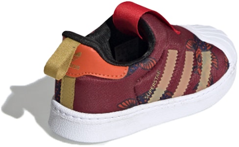 TD嬰兒 adidas originals Superstar 360 滑入式休閒帆布鞋 紅金 Shop TD嬰兒 adidas originals Superstar 360 滑入式休閒帆布鞋 紅金