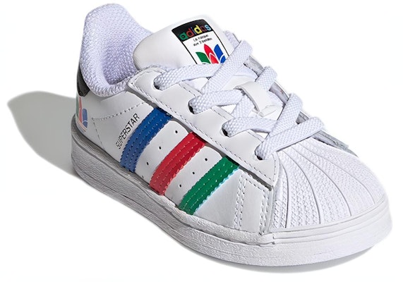 (TD) adidas Superstar 'Rayas Coloridas - Blanco Nube' FW5240 Lookbook (TD) adidas Superstar 'Rayas Coloridas - Blanco Nube' FW5240