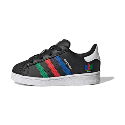 (TD) adidas Superstar 'Colorful Stripes - Core Black'