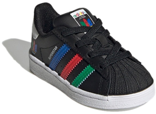 (TD) adidas Superstar 'Rayas Coloridas - Negro Core' FW5239 Lookbook (TD) adidas Superstar 'Rayas Coloridas - Negro Core' FW5239