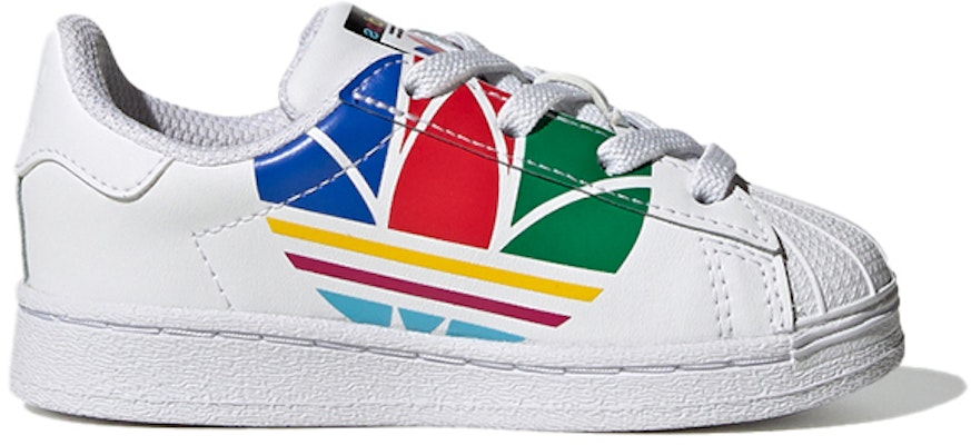 (TD) 阿迪达斯Superstar Pure K '彩色三叶草 - 云白' FW4017 Order (TD) 阿迪达斯Superstar Pure K '彩色三叶草 - 云白' FW4017