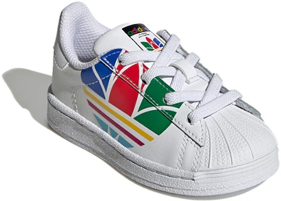 (TD) アディダス スーパースター ピュア K "カラフル トレフォイル - クラウドホワイト" FW4017 Lookbook (TD) アディダス スーパースター ピュア K "カラフル トレフォイル - クラウドホワイト" FW4017