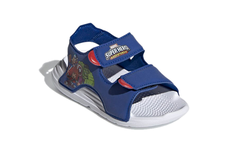 Lookbook (TD) adidas Swim Blauwe Sandalen ''Blauw Rood Wit'' FY8958