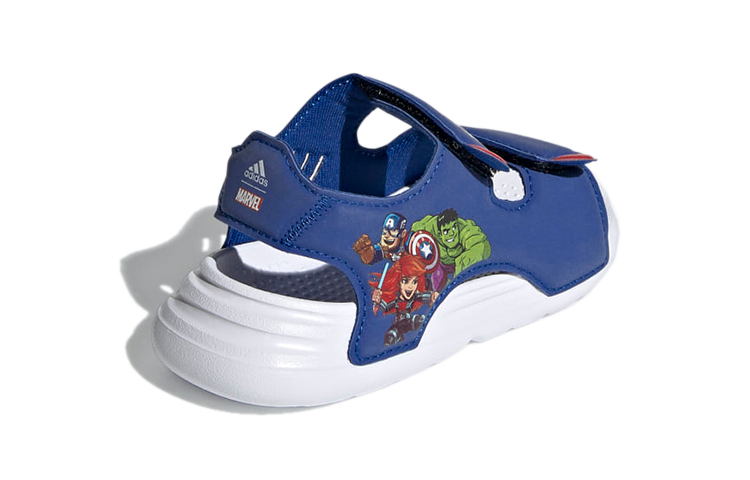 Shop (TD) adidas Swim Blauwe Sandalen ''Blauw Rood Wit'' FY8958