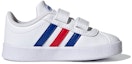 Order (TD) adidas VL Court 2.0 'Putih Biru Diraja Merah Terang' FY9275